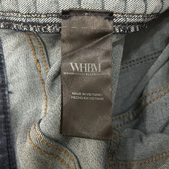 WHBM Women's High-Rise Sculpt Pleated Stripe Detail Skinny Ankle Stretch Jeans 4 - Picture 11 of 16